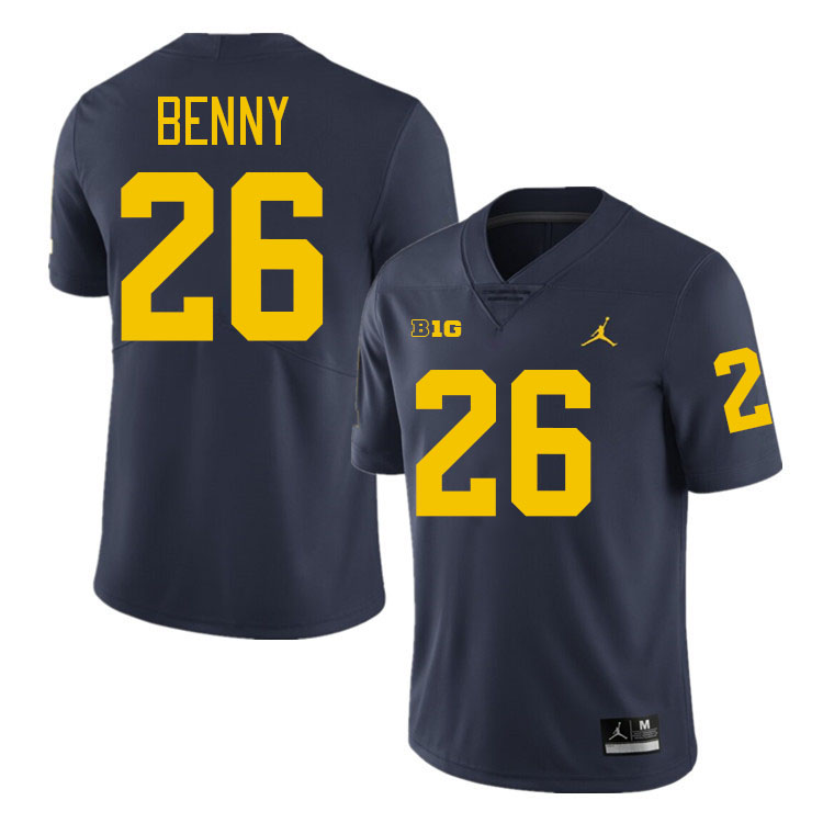 Rayshaun Benny Michigan Jersey,Michigan Wolverines #26 Rayshaun Benny Jersey Youth-Navy